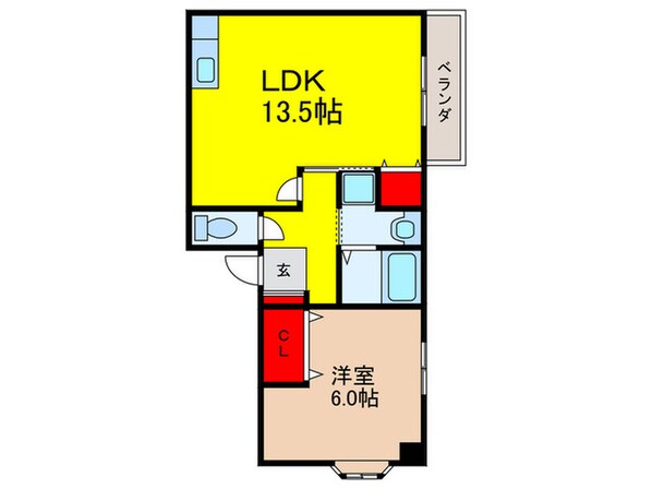 郡山薩摩マンションの物件間取画像